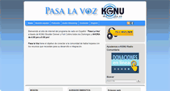 Desktop Screenshot of pasalavoz.us